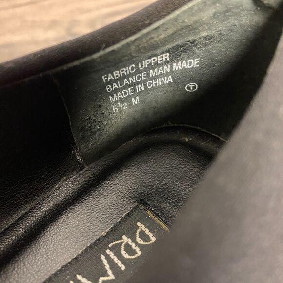 VTG 90’s Prima Royale Black Fabric Chunky Platform Pumps Heels Women's 6.5M - Picture 10 of 10